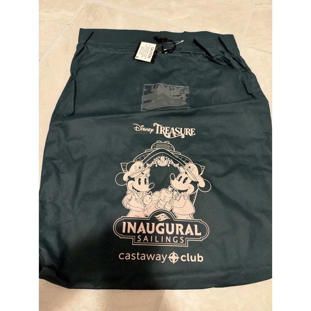Disney Cruise Line - Treasure Inaugural Sailing Laundry Bag NEW